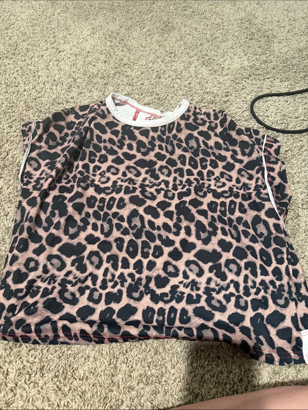 Leopard Print Short Sleeve Tee